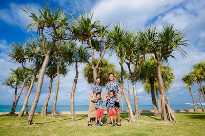 沖縄本島 北谷町 アラハビーチ ロケーションフォト 家族写真