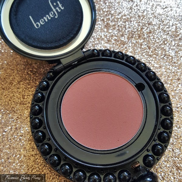 BeneFit Glamourette powder blush compact on one side with mirror and puff