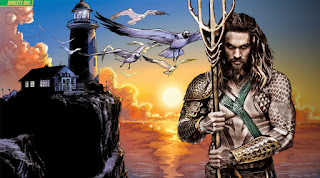 aquaman: un video del set revela el faro de la bahia de la amnistia