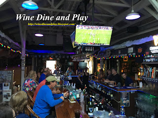 The bar at the Freckled Fin Irish pub on Anna Maria Island, Florida