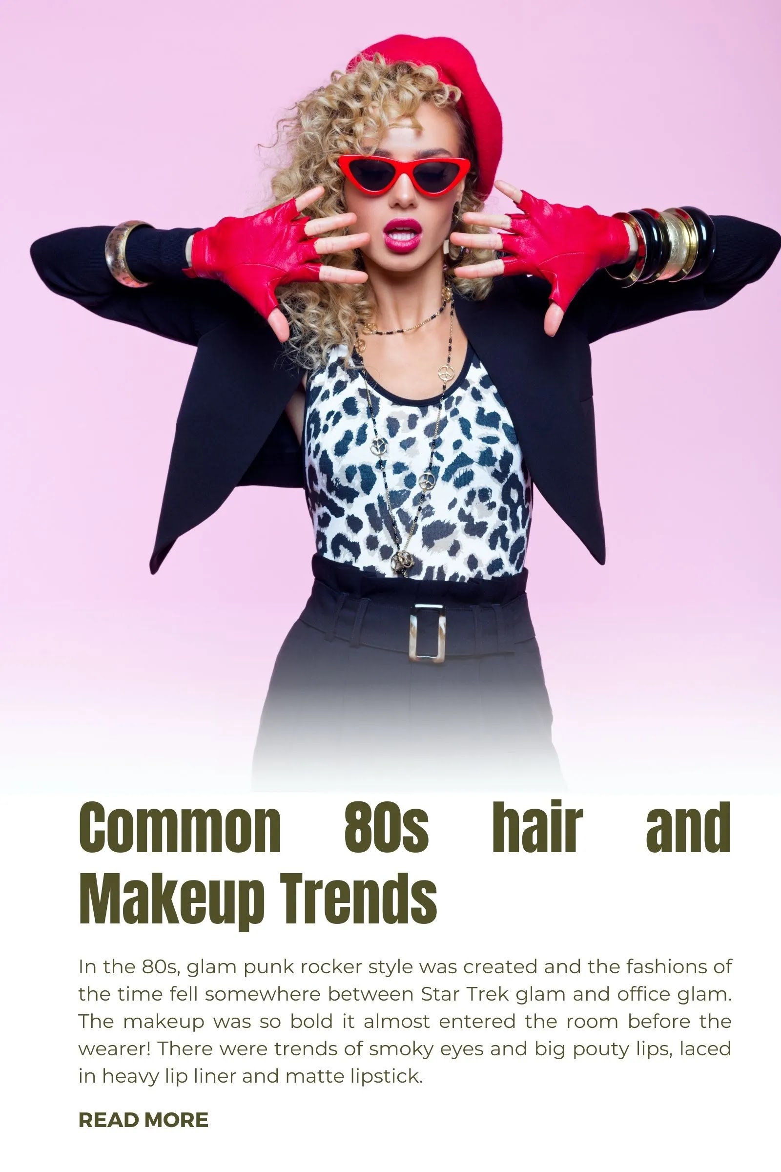 Common 80s hair and Makeup Trends