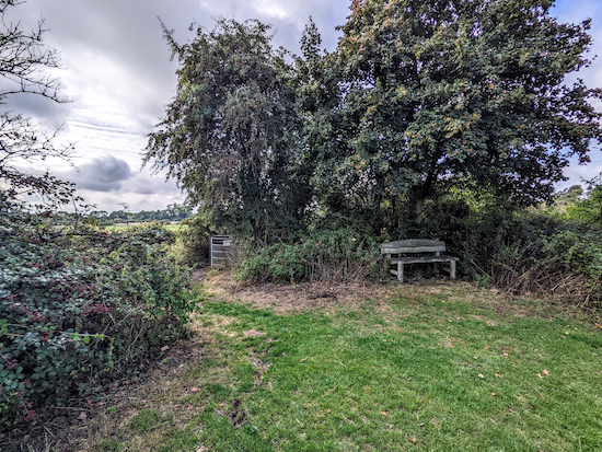 Turn right at the junction on Cottered footpath 10