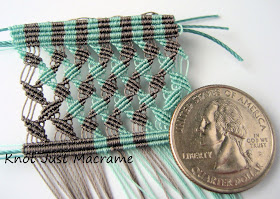 Micro macrame knotting in Superlon Micro Bead Cord S-lon