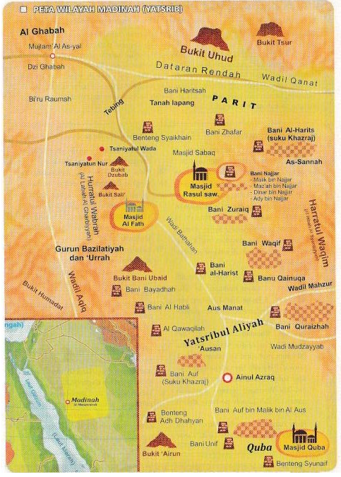 Peta Wilayah Madinah - Nurul Asri
