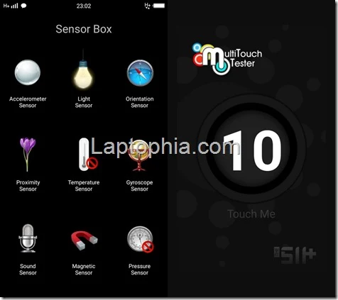 Sensorbox for Android & Multitouch Tester Vivo Y65