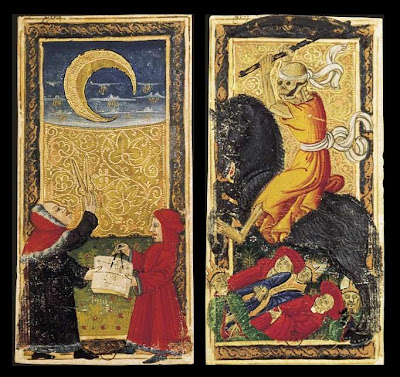 Tarot Cards - La Lune and La Mort