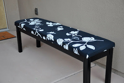 Yard Benches on Thrifty Home Accessories And Decor  Long Bench Made From A Sofa Table