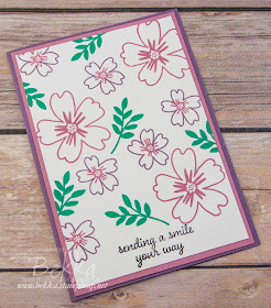 Make in a Moment - Love And Affection Floral Card featuring the new Stampin' Up! In Colors.  Buy them here from 1 June 2016