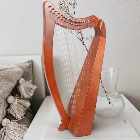 Harp, 19 Strings Lyre Harp for Beginner Adult with Gig Bag Tuning Wrench Strap