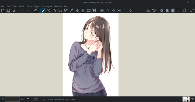 Install MyPaint 1.2.0, Aplikasi Digital Painting dan Drawing Open Source