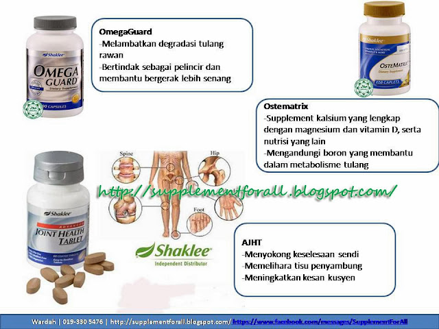 [AJHT] Vitamin Sakit Lutut dan Sendi Shaklee Supplement 