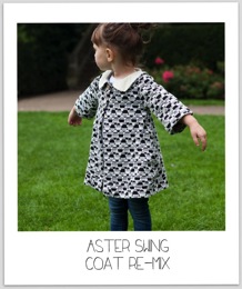 Aster Re Mix Swing Coat  Our Family Four 26