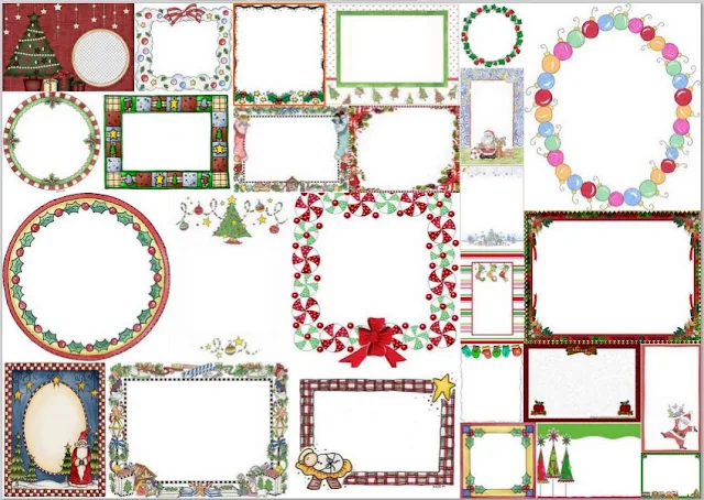 Free Printable Frames for Christmas.