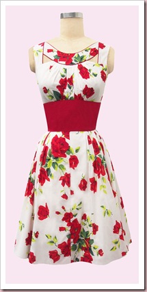 Red Roses Patio dress