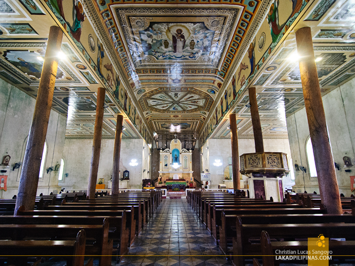 Sta. Monica Church Interior in Alburquerque, Bohol 