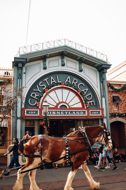 Christmas on Main Street Disneyland