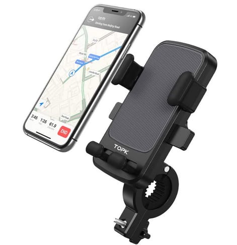 TOPK 360 Rotation Bicycle Motorcycle Phone Mount