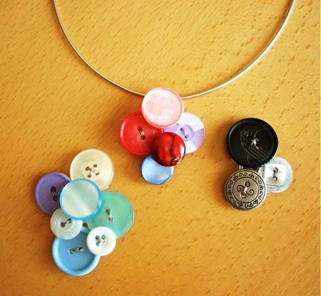 handmade button jewelry 