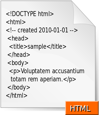 شكل الصفحه المكتوبة بلغة html