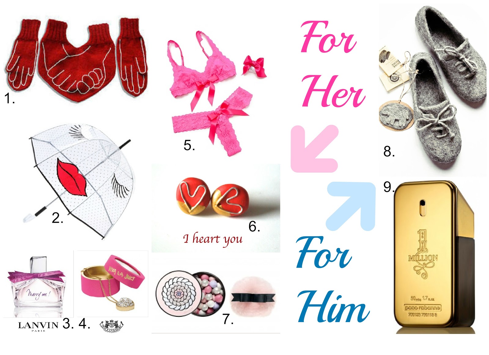 Gift Ideas for Valentine's Day- For Him and For Her