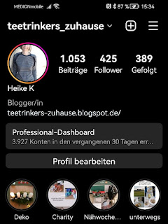 Instagram-Profil von teetrinkers_zuhause mit Follower-Zahlen