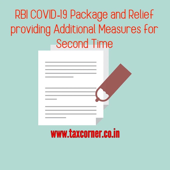 RBI COVID-19 Package and Relief providing Additional Measures for 2nd Time