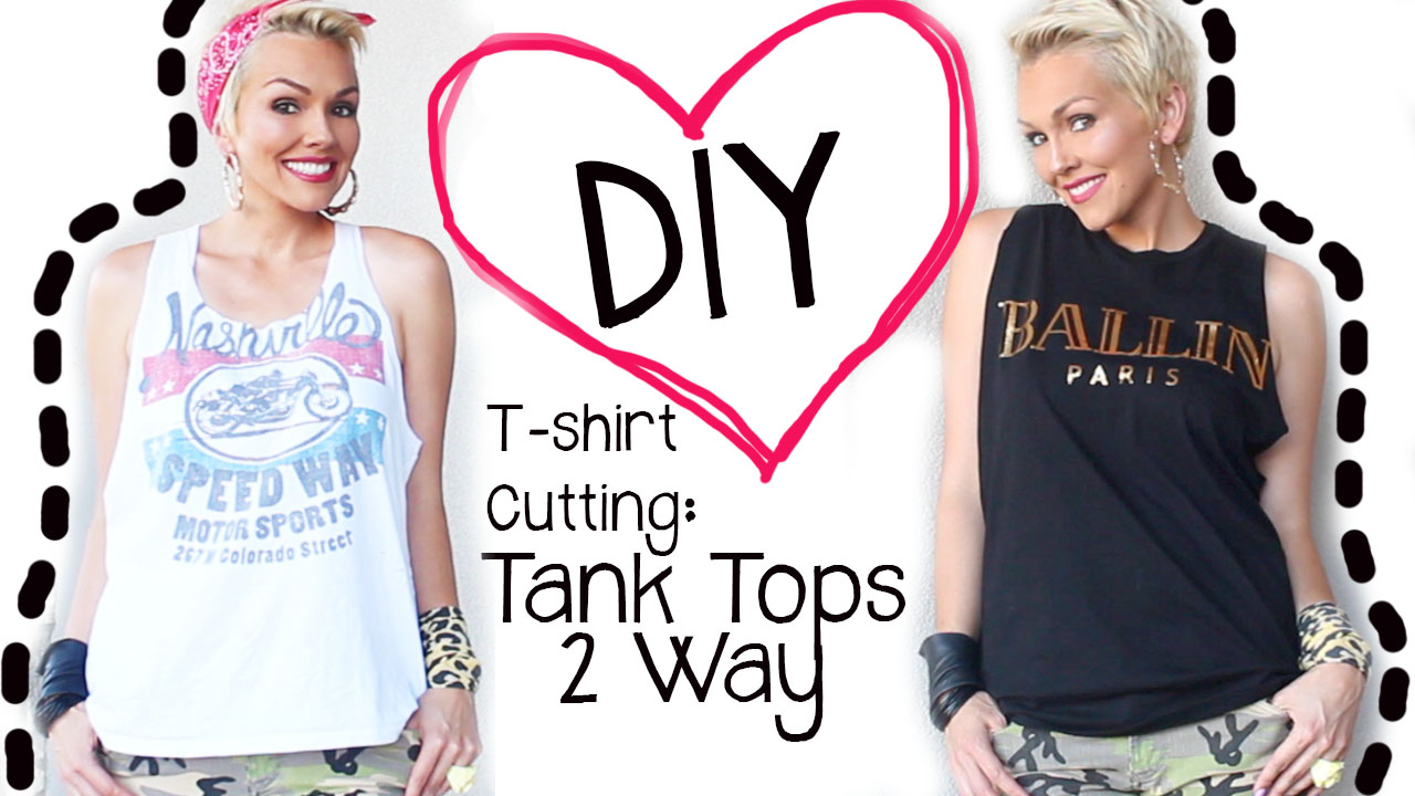  DIY T-shirt Cutting: T-shirts to Cute Tank Tops
