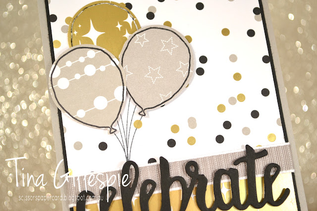 scissorspapercard, Stampin' Up!, Broadway Bound SDSP, Celebrate You Thinlits, Balloon Celebration, Picture Perfect Birthday