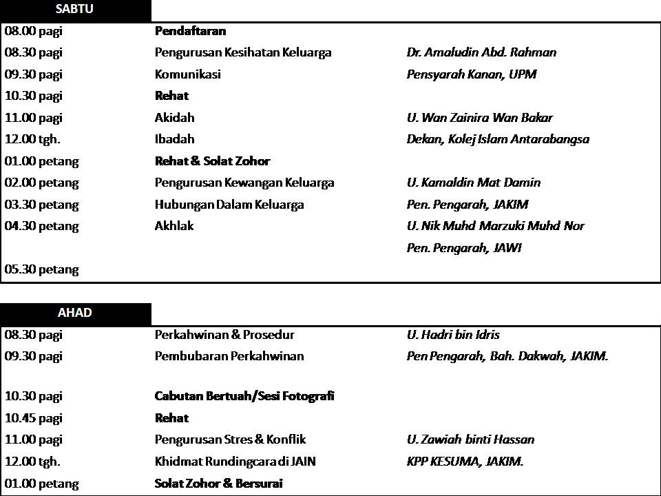 Tentatif Program Ceramah - clothesblogs