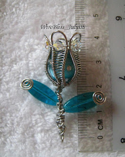 Wire Wrap Tulip Brooch