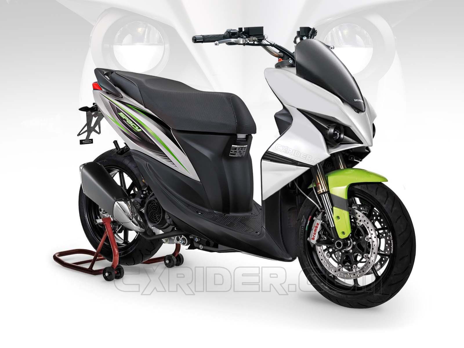 Foto Modifikasi Motor  Honda  Spacy Touring  Terbaru 2015