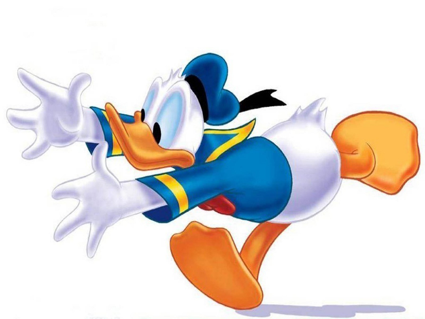 Donald Duck Run Wallpapers 1366X768