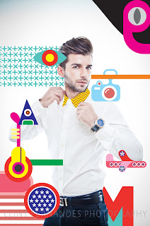 quirky modern graphic art Plain white shirt Bvlgari watches Zara Sher Singh