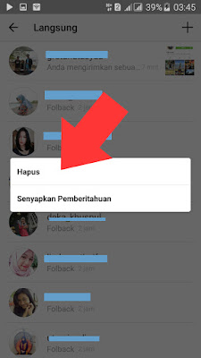 cara hapus pesan di instagram laptop hp android chat