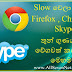 Speed Firefox,Chrome,skype