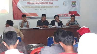 Desa Ketapang Sosialisasi Tata Tertib Pemilihan Pengurus BPD 