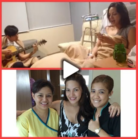 Paulo Avelino visits KC Concepcion at the hospital