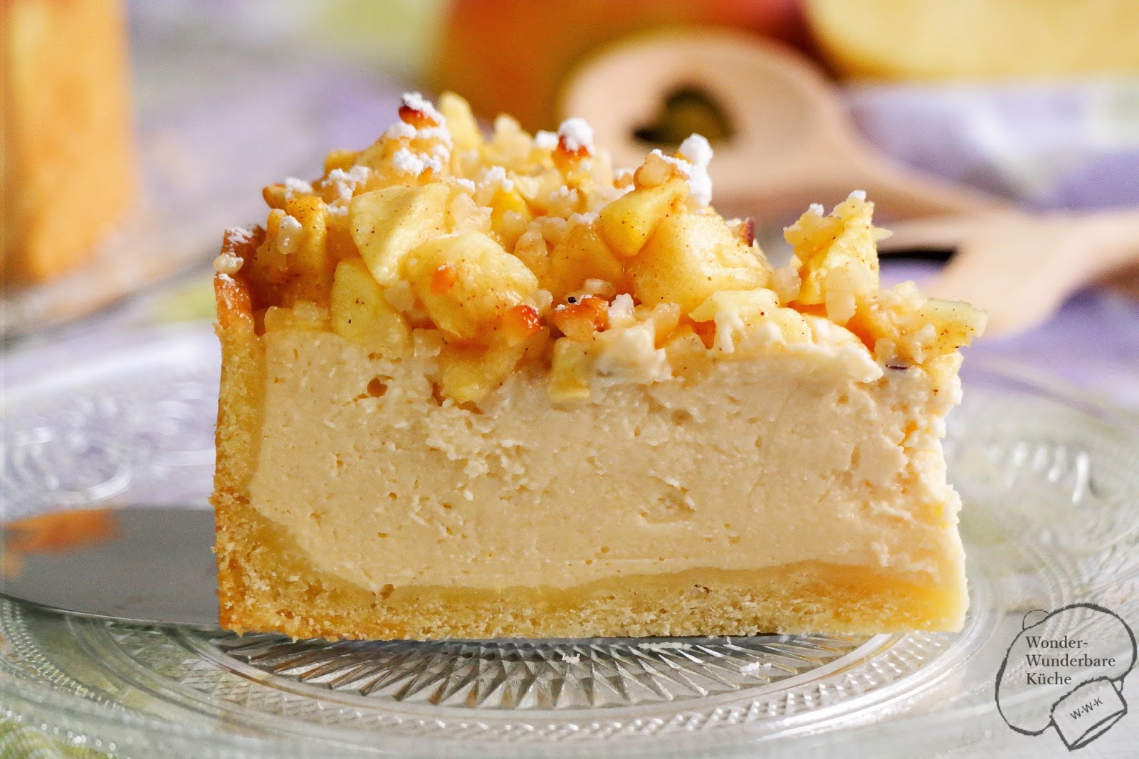 Kleine Kuchen: Apfel-Käsekuchen