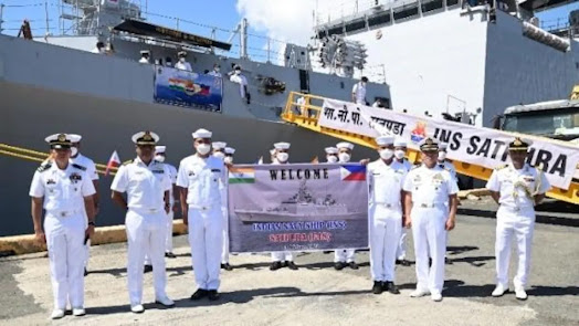 INS Satpura visits Manila during deployment to South China Sea