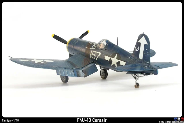 Maquette du F4U-1D Corsair de Tamiya au 1/48.