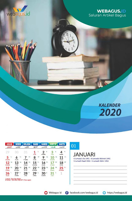 Desain Kalender Dinding Tahun 2020 Format Corel Draw Gratis 100 Webagus