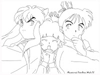 Gambar Untuk Diwarnai Inuyasha