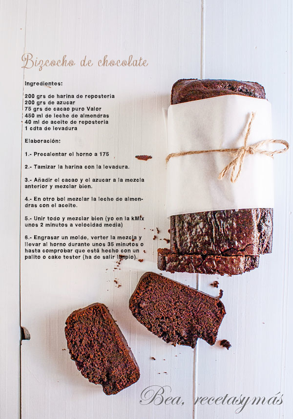 Bizcocho de chocolate