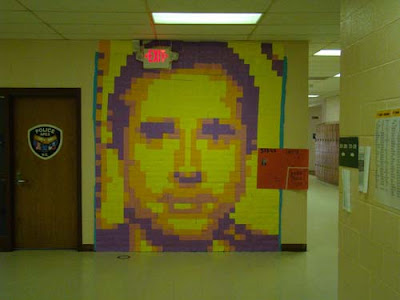 post it note mural