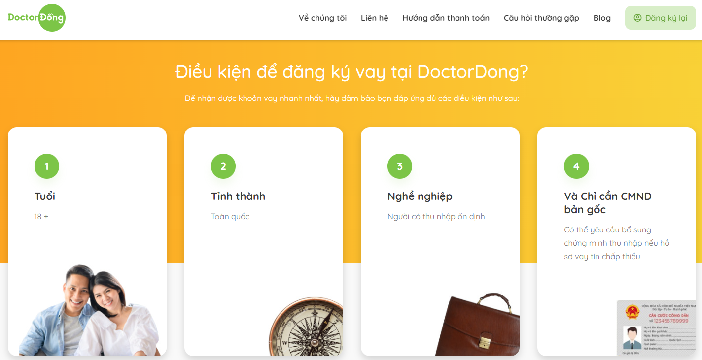 Cách Vay lần 2, 3 Doctordong