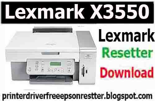 Lexmark X3550 Software reset utility Free Download