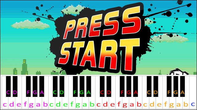 Press Start by MDK Piano / Keyboard Easy Letter Notes for Beginners