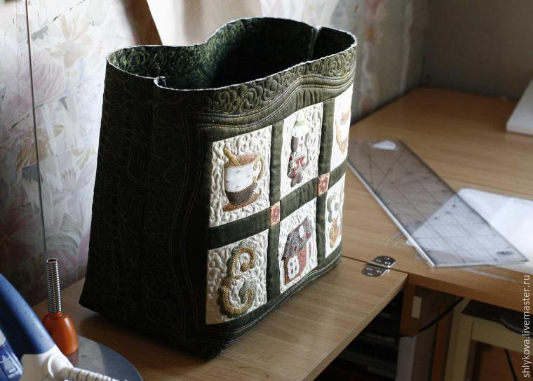 Create original textile bag in the technique of patchwork. DIY tutorial in pictures. Sewing Bag - Quilting and Patchwork