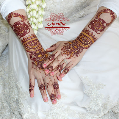 Henna Pernikahan, henna pengantin Inai Pengantin, Mahendi