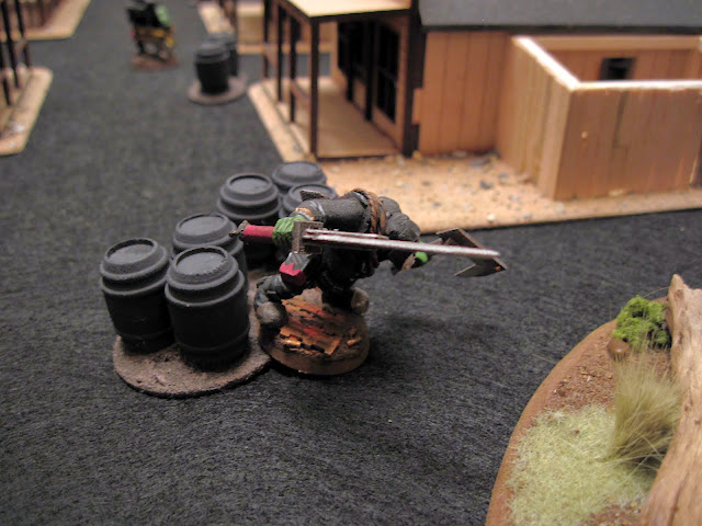 One of the scenarios saw us taking on three Ork Kommandos. This guy was dressed like a ninja.